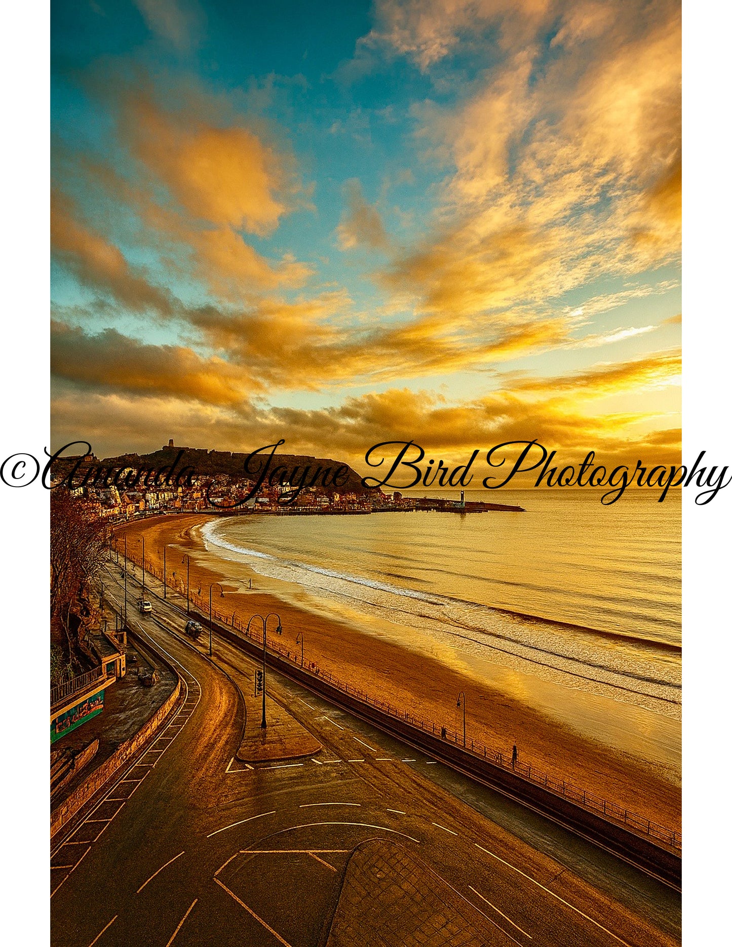 Sunrise over Scarborough, Yorkshire