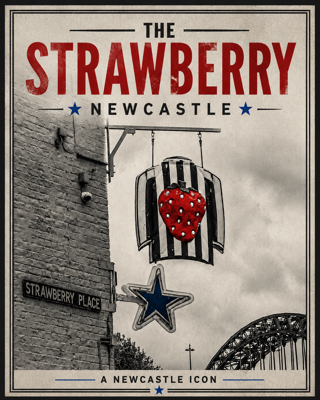 A4 Digital Poster - The Strawberry, Newcastle