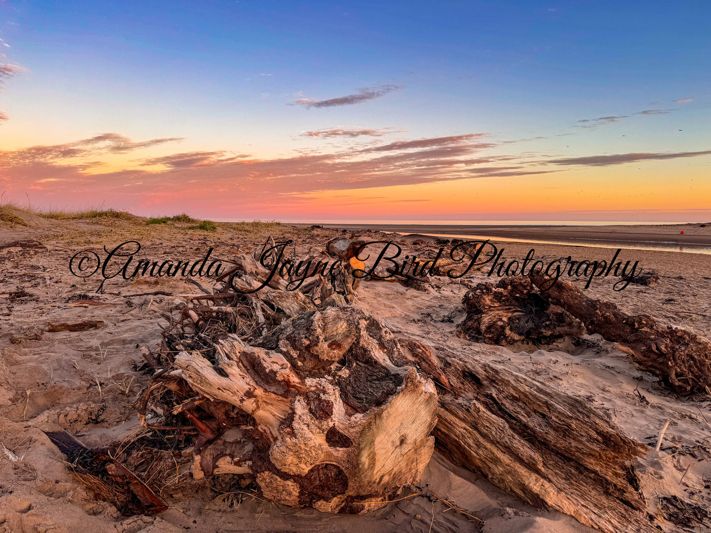 Alnmouth Beach - Sunburst Sunrise