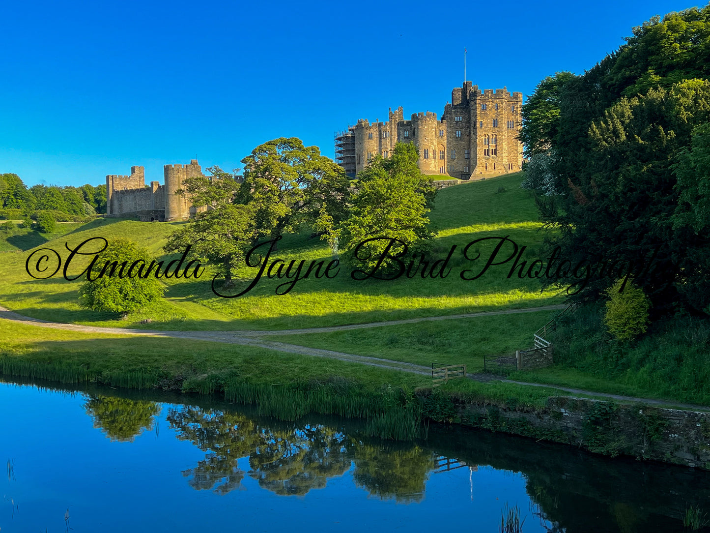 Alnwick Castle - Bright Blue Sky