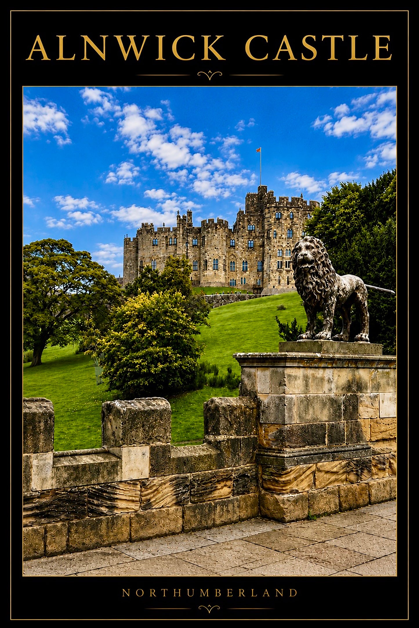 A4 Digital Poster - Alnwick Castle