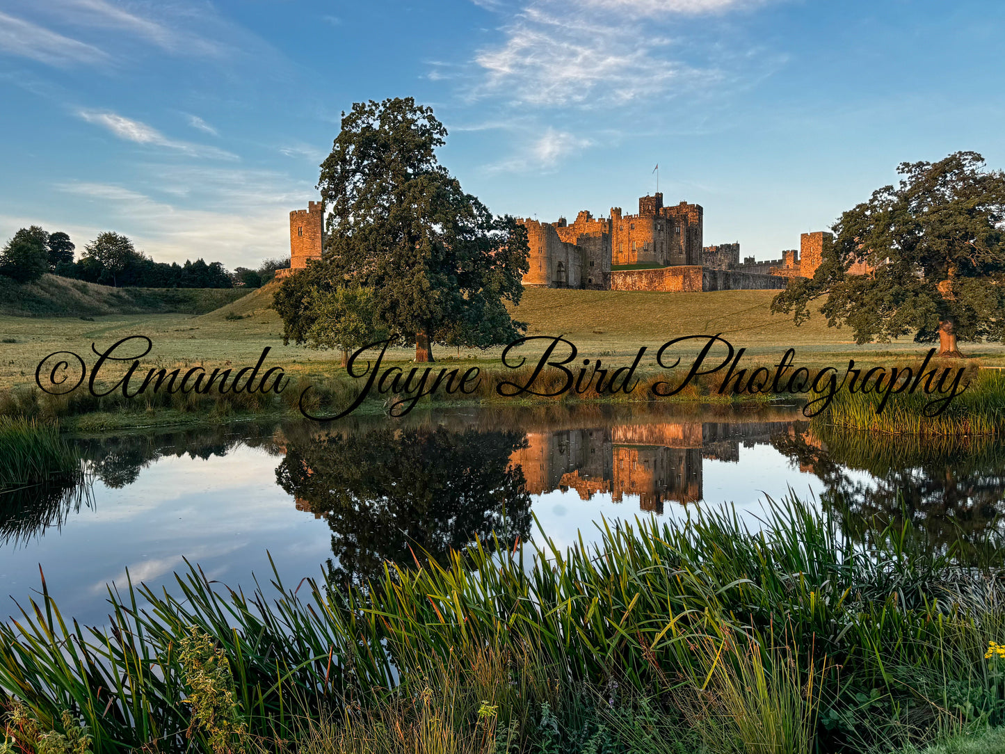 Alnwick Castle - Blue sky reflection V2