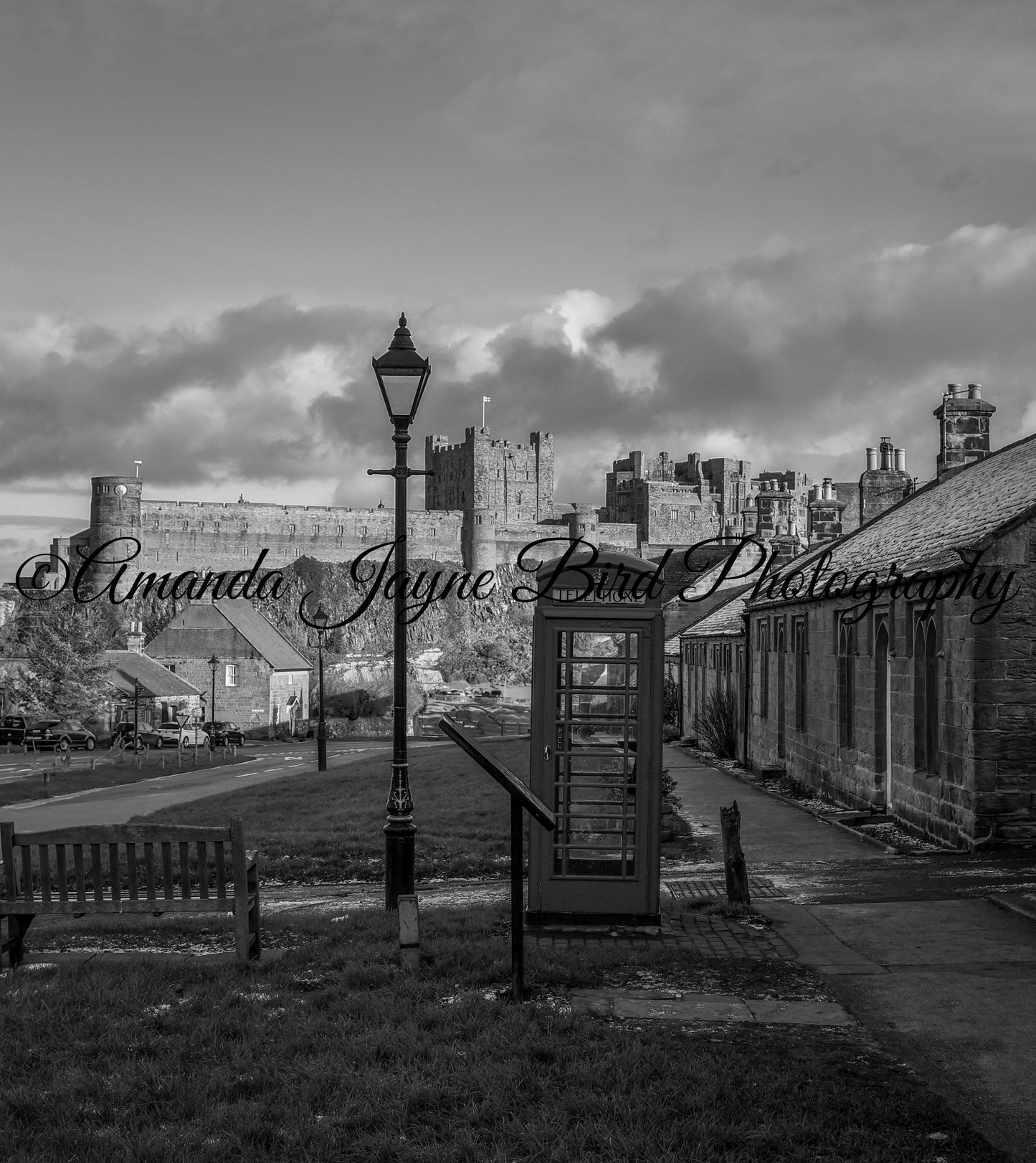 Bamburgh Castle - (B&W)
