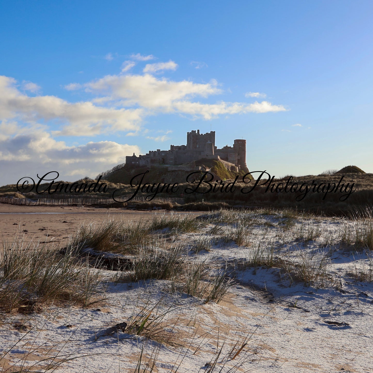 Bamburgh Castle - Blue skies