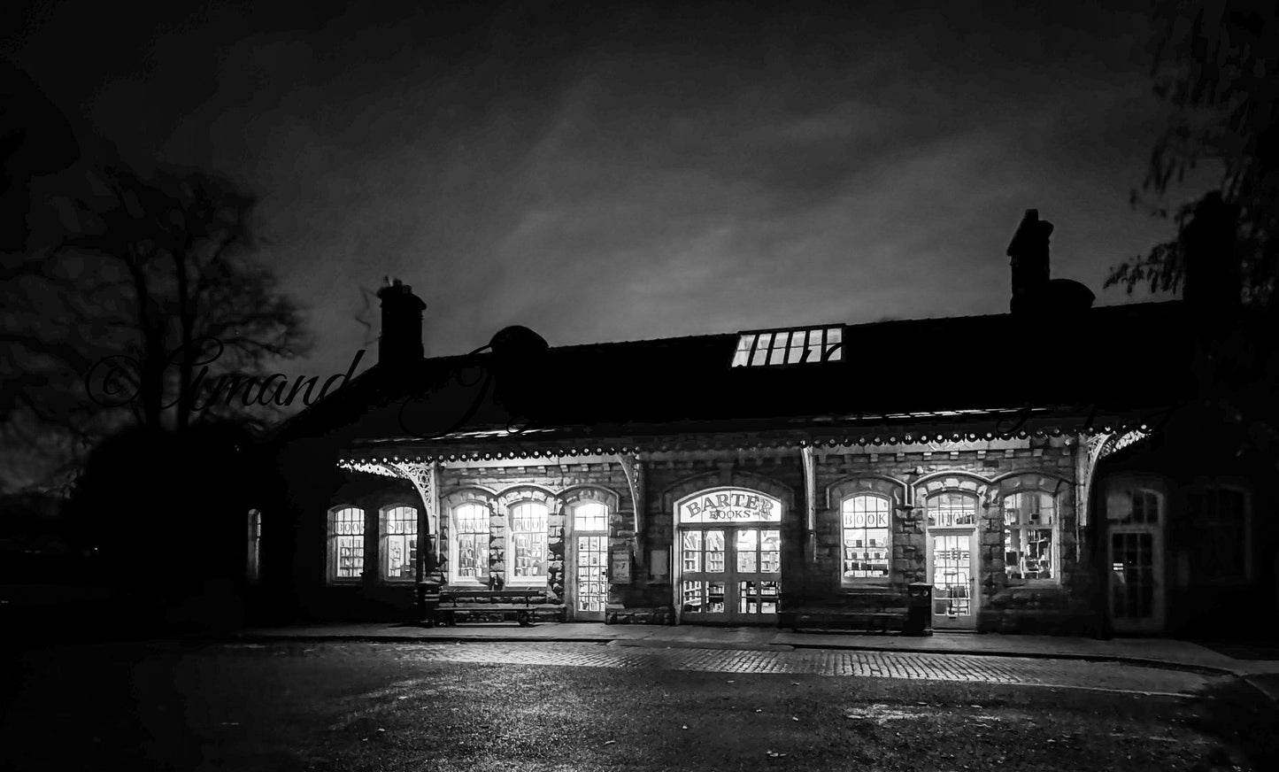 Barter Books - B&W exterior