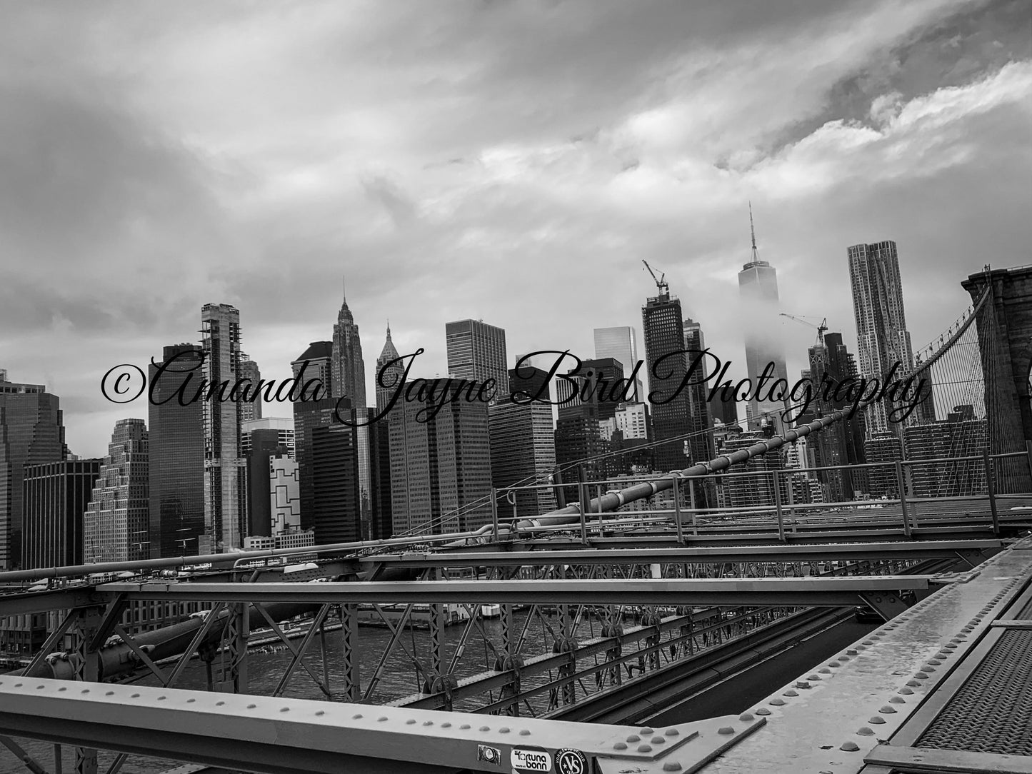 Brooklyn Bridge, New York (B&W)