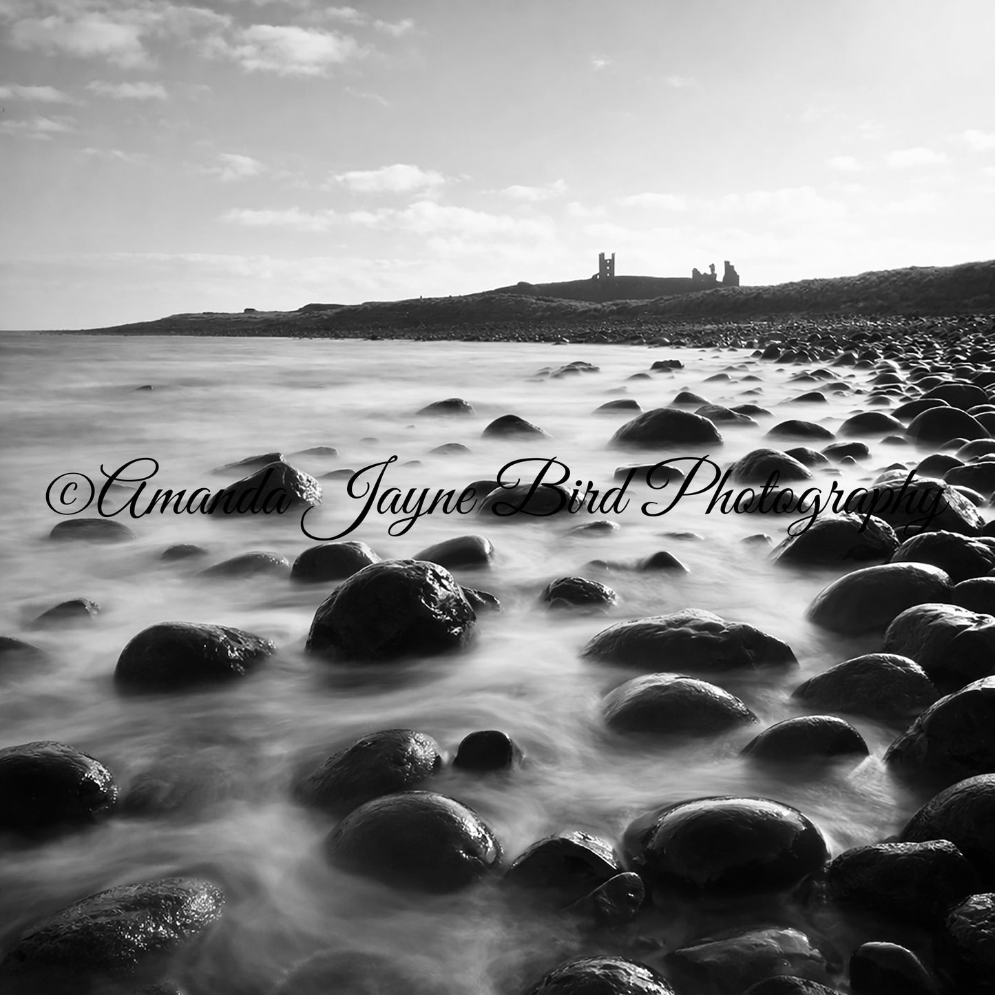 Dunstanburgh Castle, Northumberland (B&W)