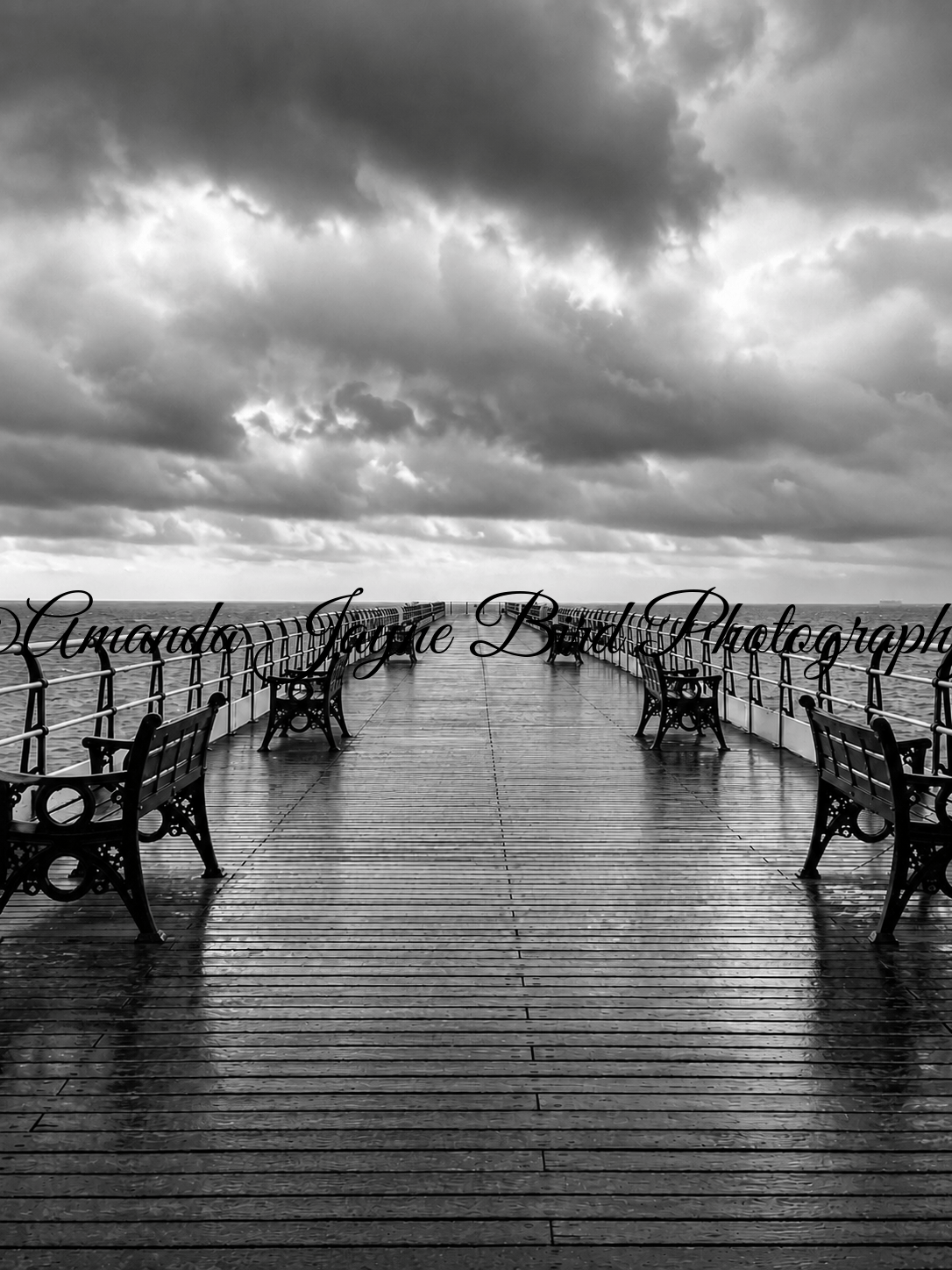 Saltburn Pier, Redcar (B&W)