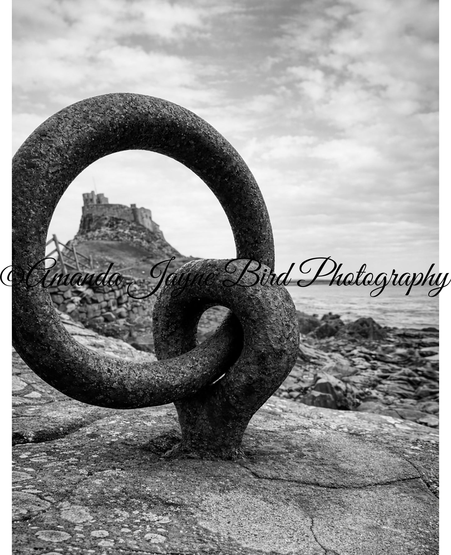 Lindisfarne Castle, Holy Island (B&W)