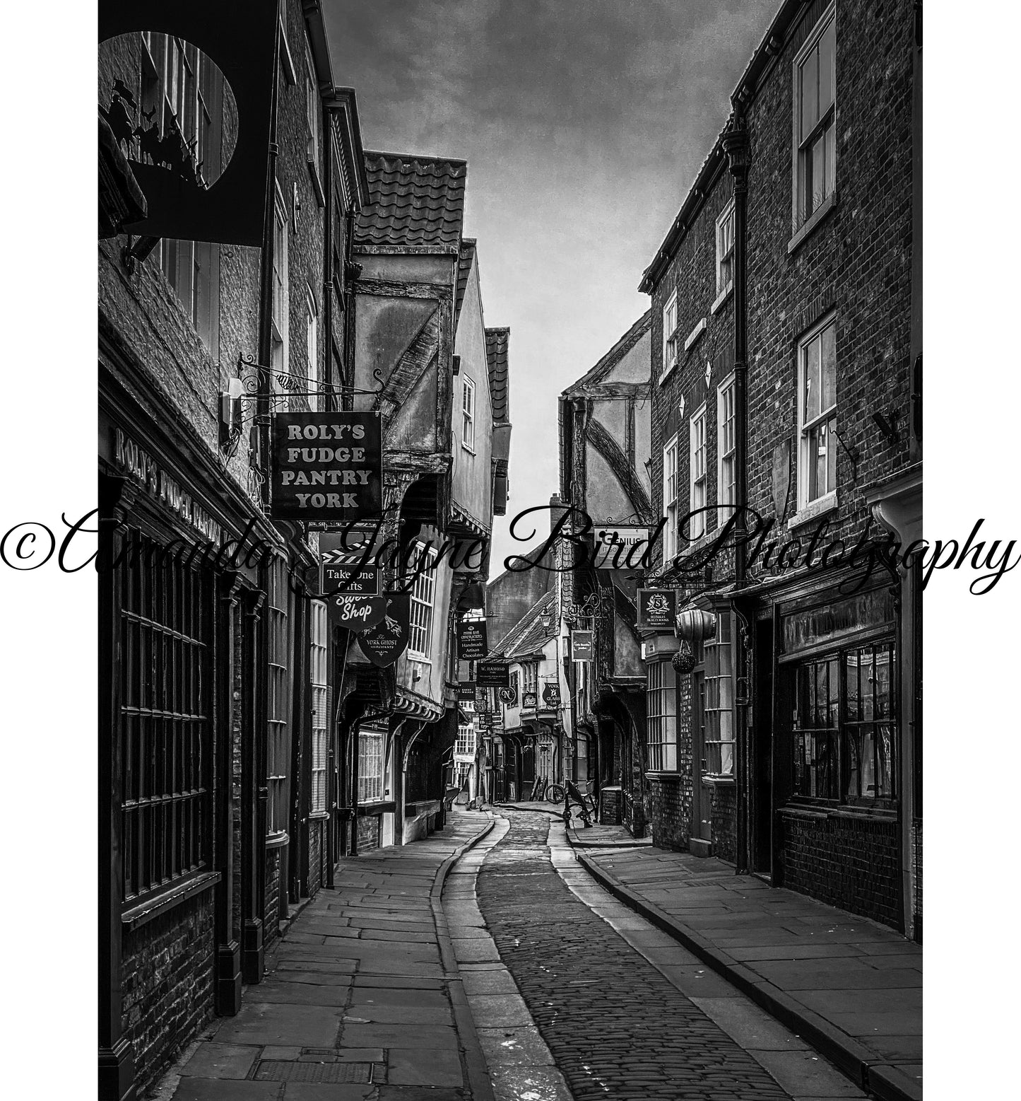 Shambles, York, Yorkshire (B&W)