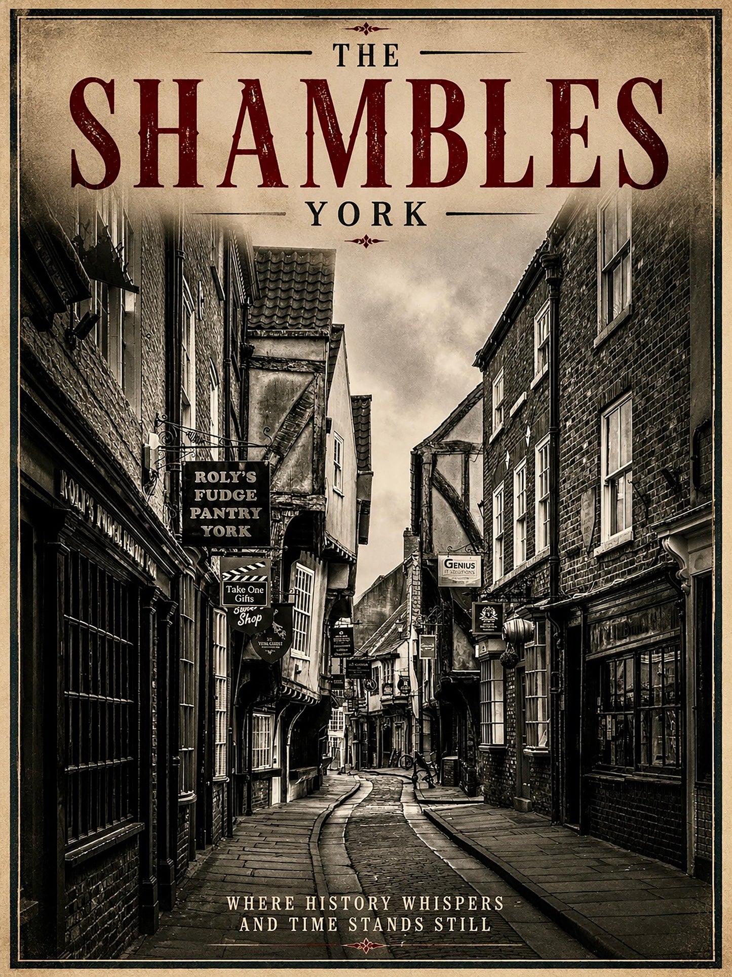 A4 Digital Poster - The Shambles, York