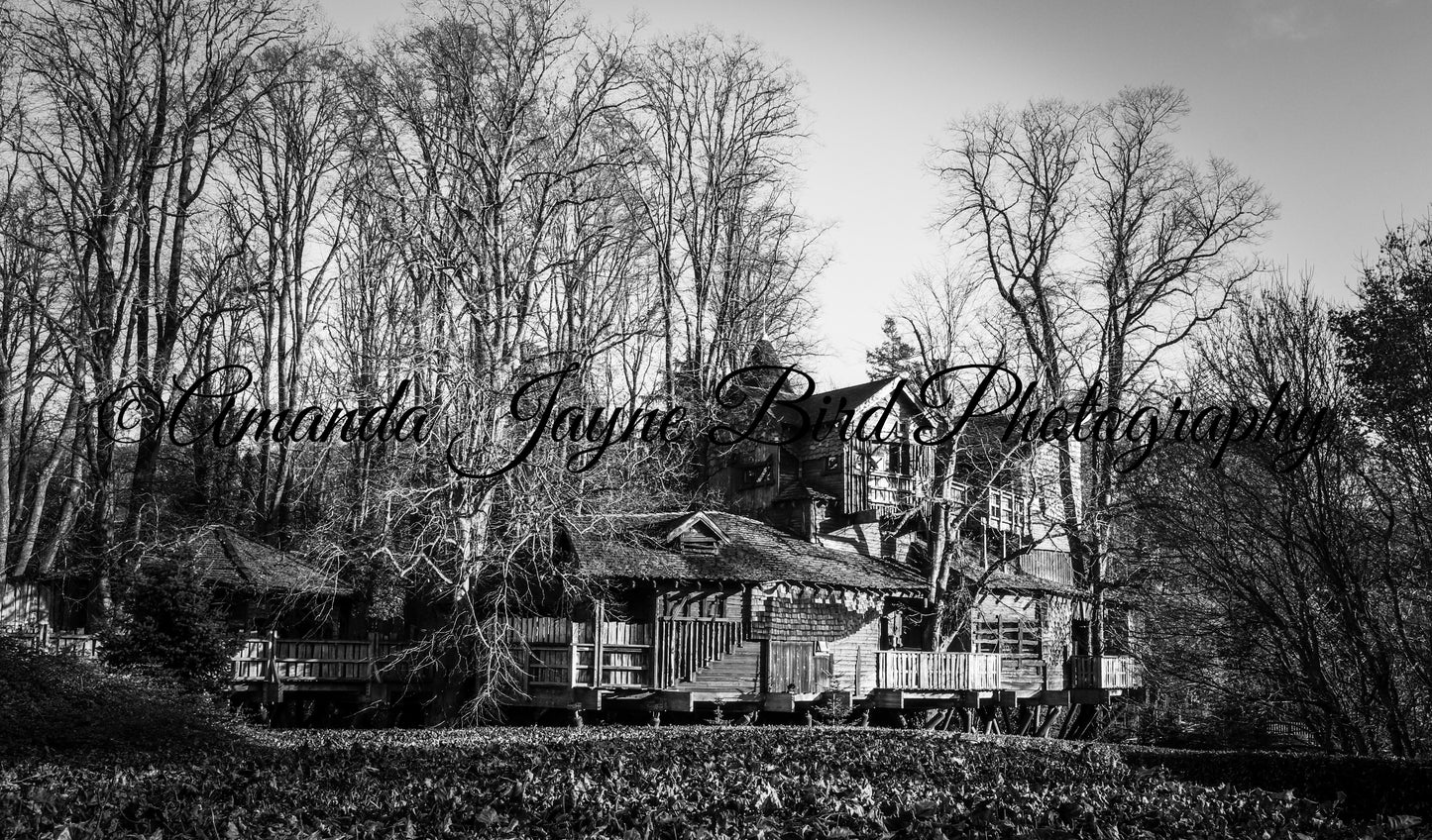 The Treehouse Restaurant, Alnwick Garden (B&W)