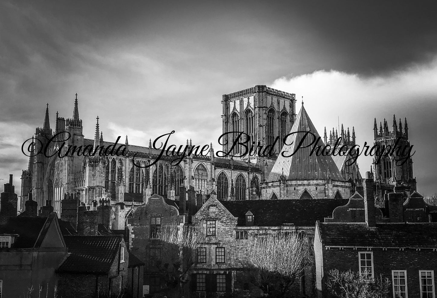 York Minster, York, Yorkshire (B&W)