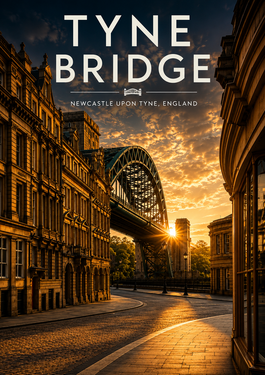 A4 Digital The Tyne Bridge Poster