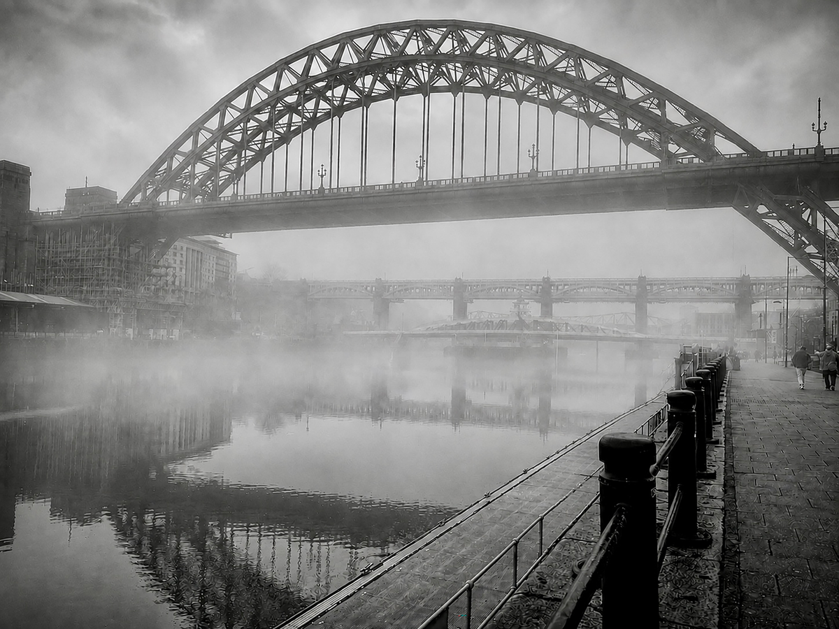 Fog on the Tyne, Tyne Bridge, Newcastle
