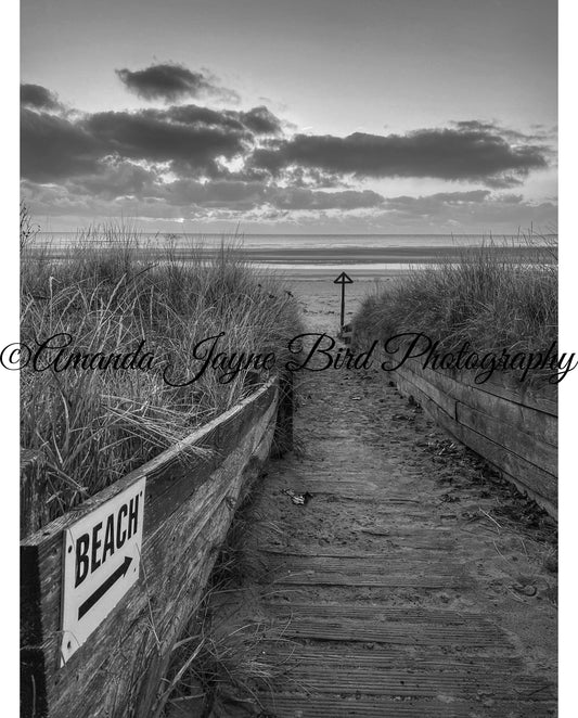 Alnmouth Beach (B&W)