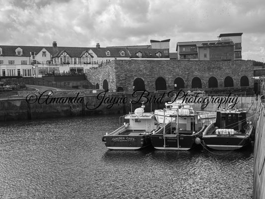 Seahouses, Northumberland (B&W)