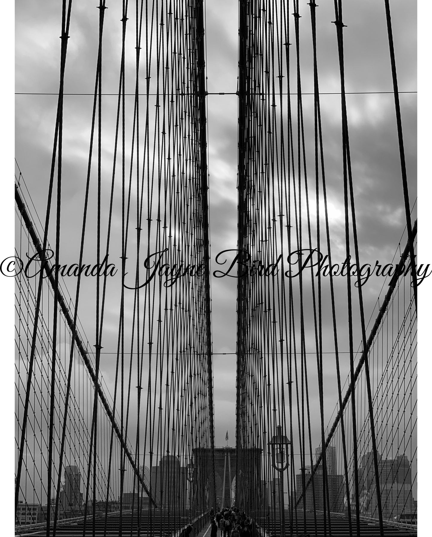 Brooklyn Bridge, New York (B&W)