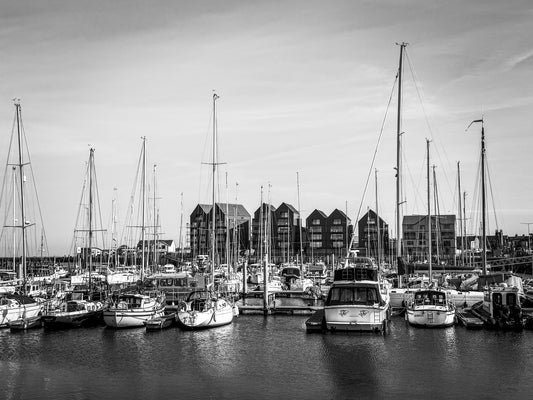 Amble Maria, Northumberland (B&W)
