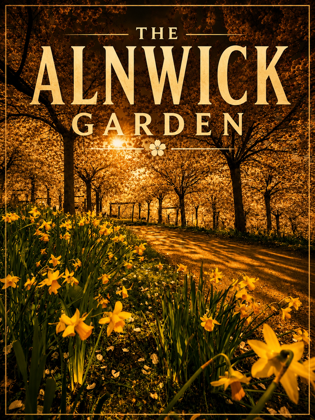 A4 Digital Poster - The Alnwick Garden Cherry Blossom