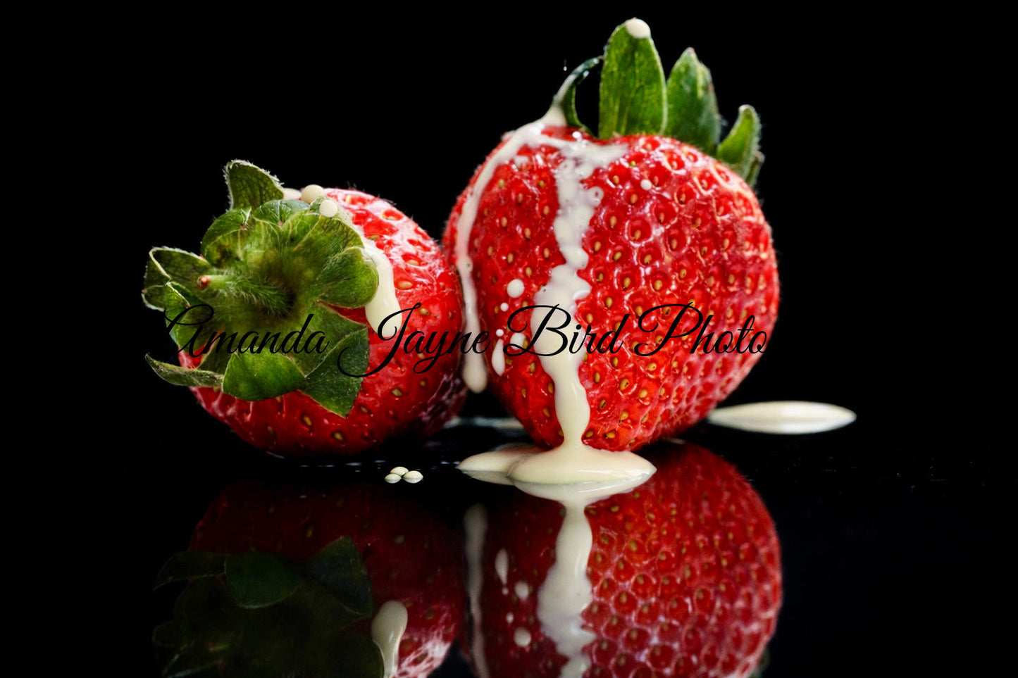 Strawberries & Cream (macro)