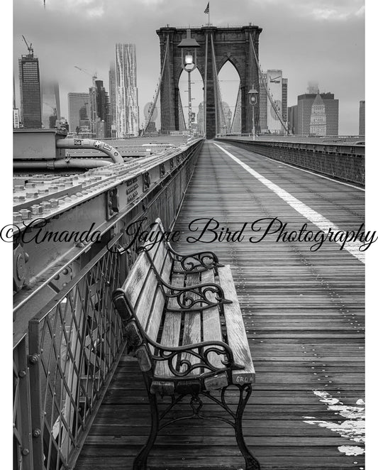 Brooklyn Bridge, New York (B&W)