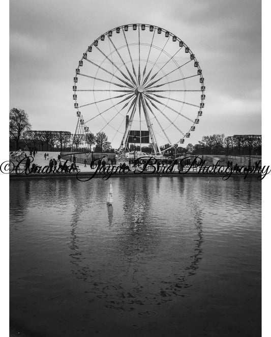 Roue de Paris, Paris (B&W)