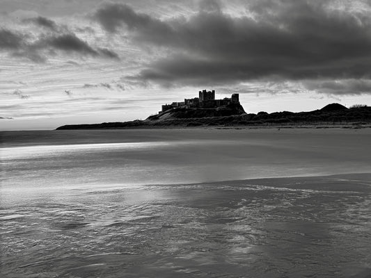 Bamburgh Castle, Bamburgh (B&W)