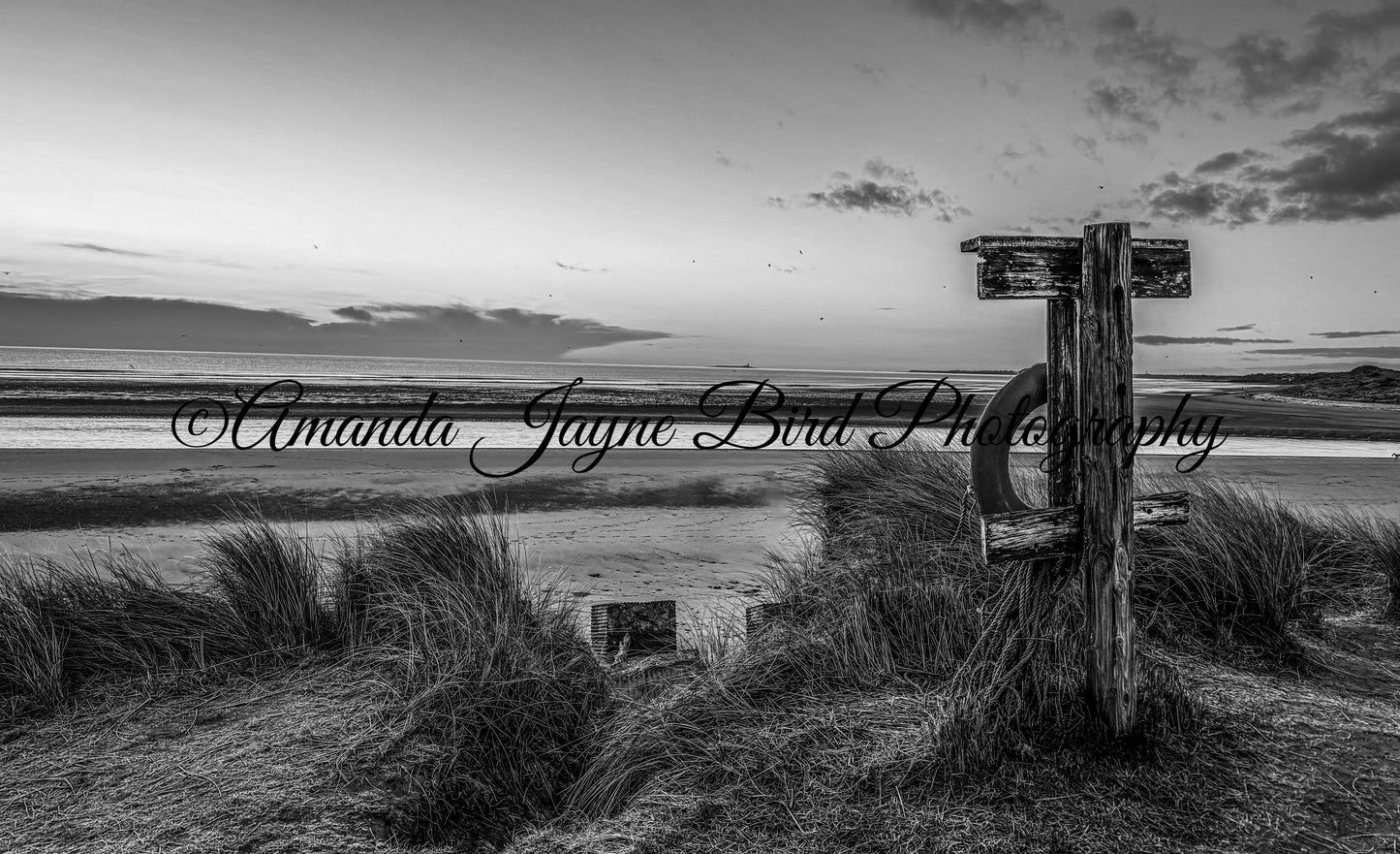 Alnmouth Beach (B&W)