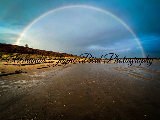 Alnmouth Beach Rainbow