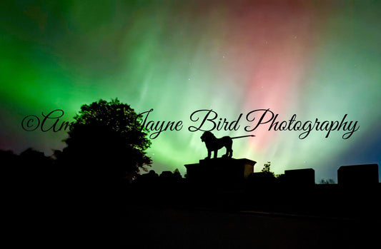 Lion Bridge, Alnwick - Northern Lights October 2024