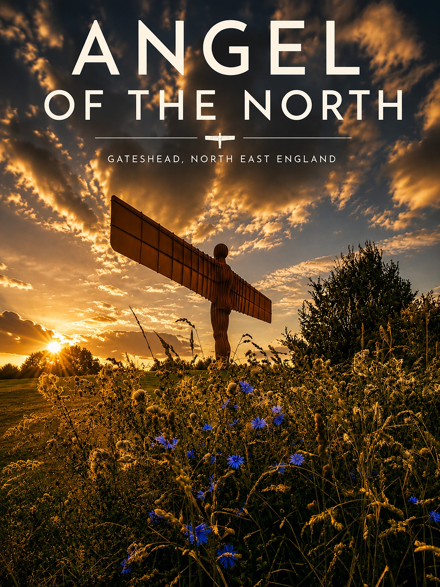A4 Digital Poster -  Angel of the North