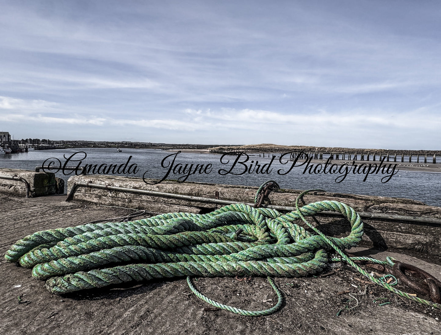Amble Pier, looking towards Warkworth