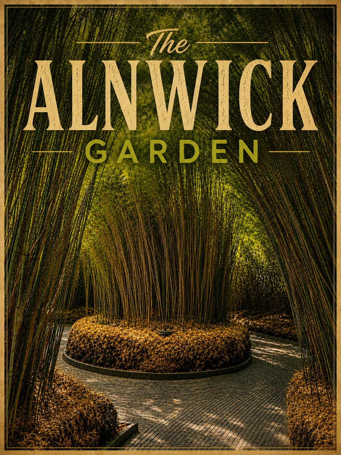 A4 Digital Poster - The Alnwick Garden Bamboo Maze