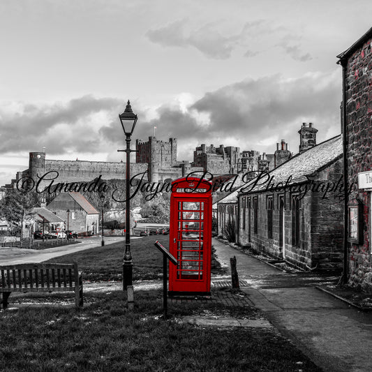 Bamburgh Castle (B&W)