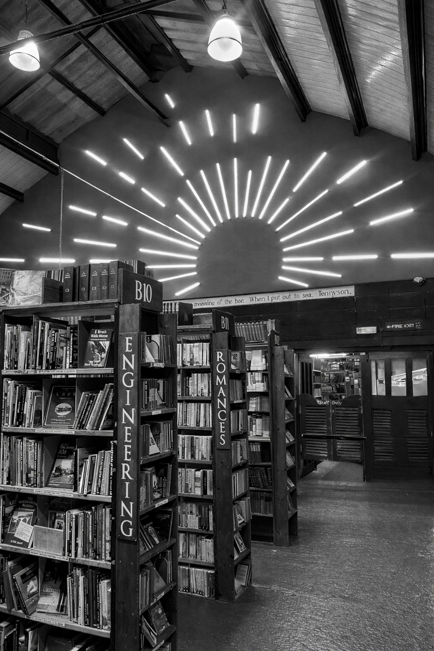 Barter Books, Alnwick (B&W)