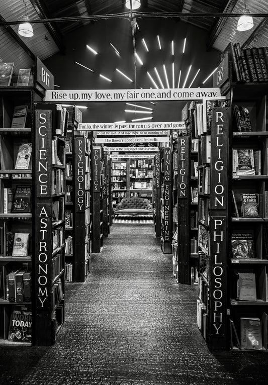 Barter Books - Rise up (B&W)