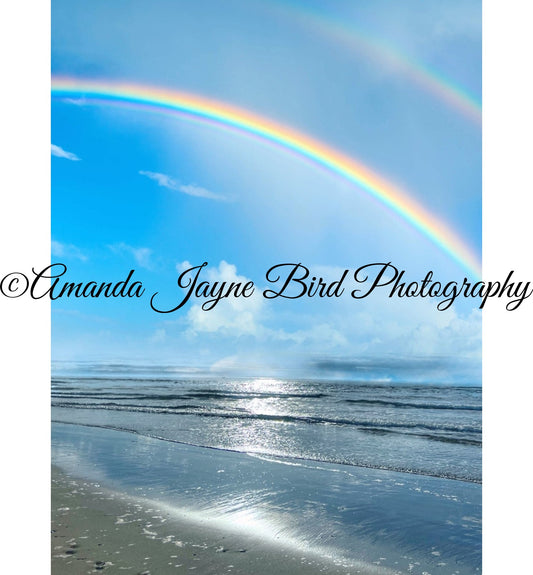 Alnmouth Beach Rainbow