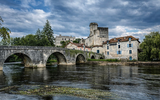 Bourdeilles, France - The Dronne River