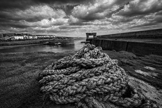 Craster Harbour (B&W)