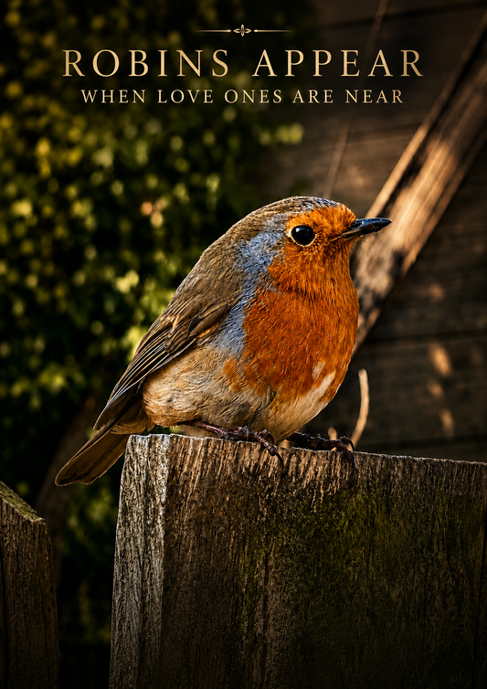 A4 Digital Poster - When Robins appear...