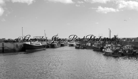 Seahouses, Northumberland (B&W)