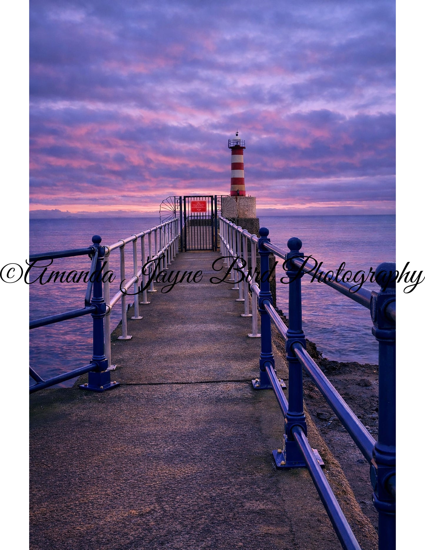 Amble Pier Sunset