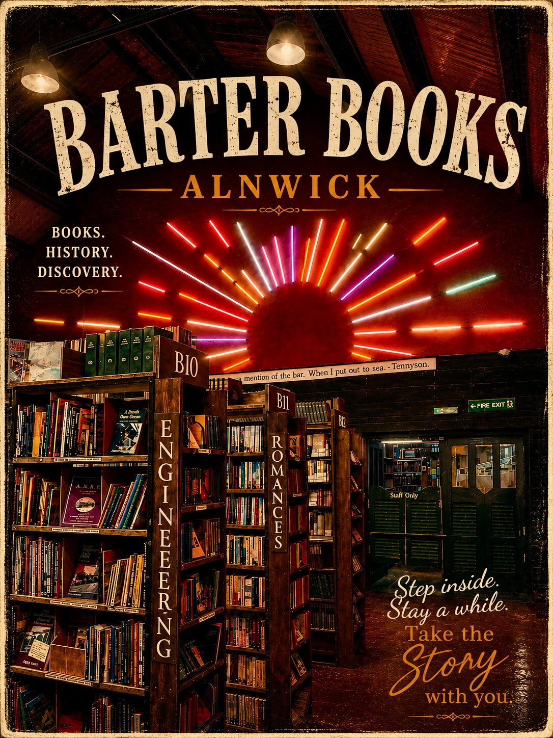 A4 Digital Poster -  Barter Books, Alnwick