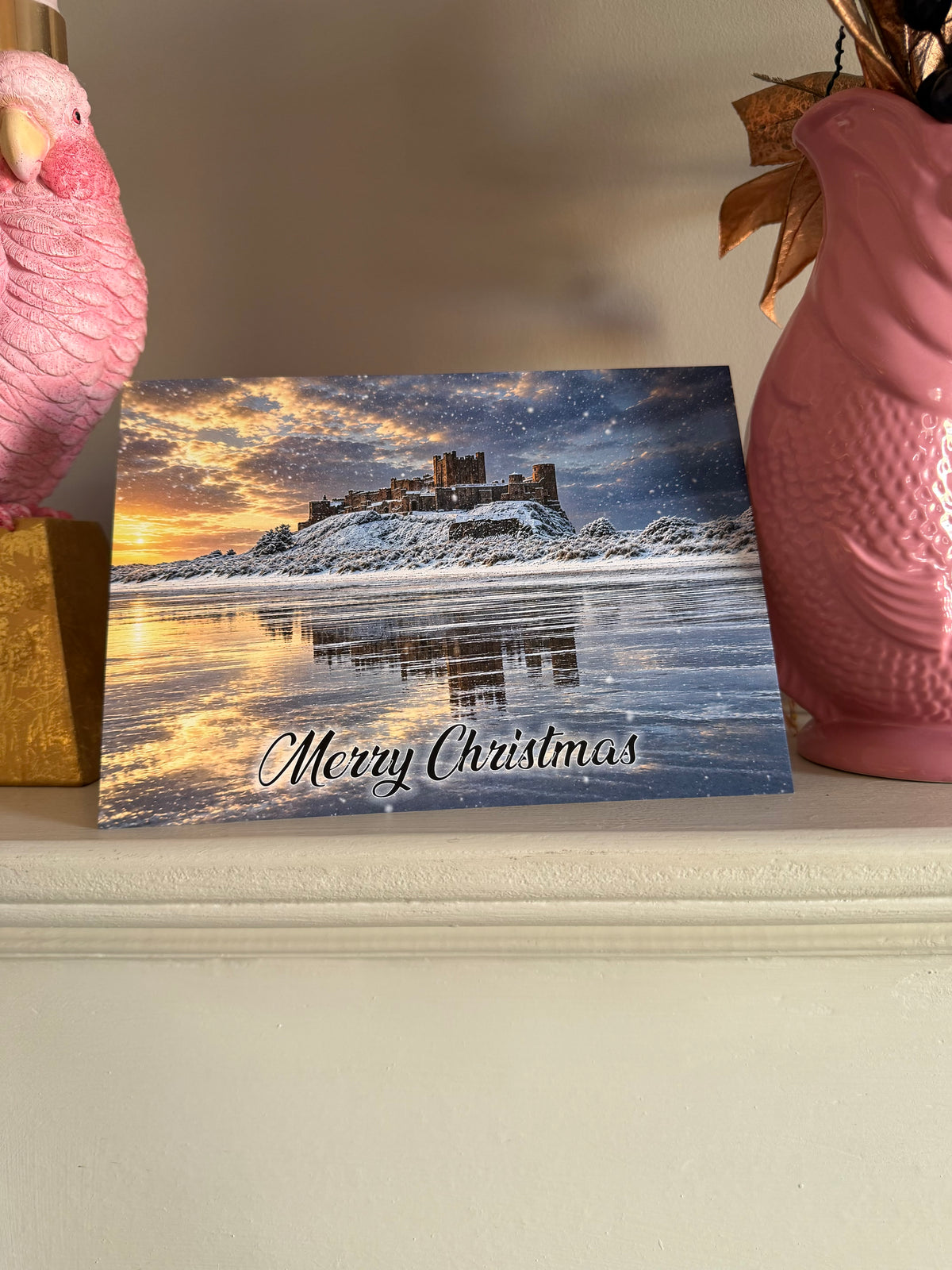 Bamburgh Castle Christmas Card