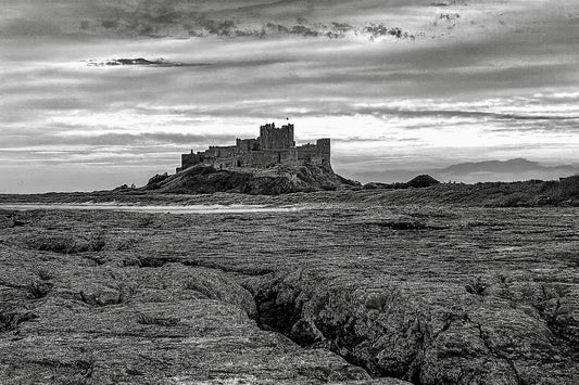 Bamburgh Castle, Bamburgh (B&W)