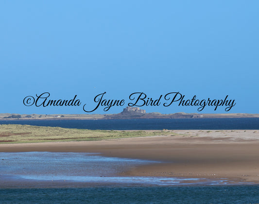 Bundle Bay Beach and Lindisfarne Castle