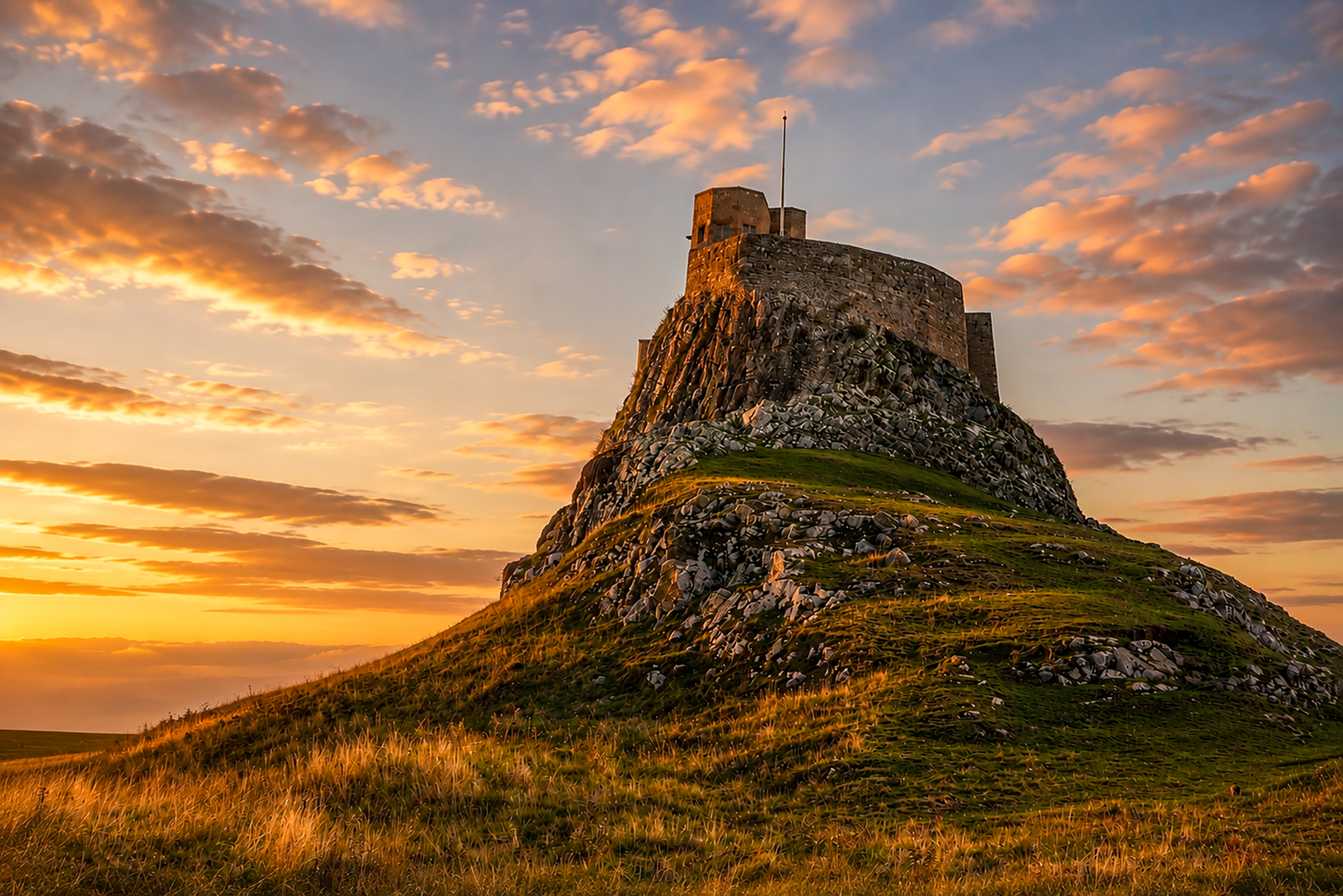 Lindisfarne Castle Sunset