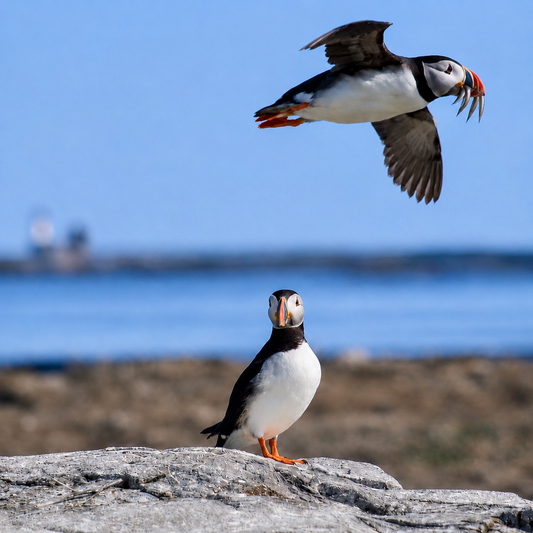 Puffins, I brought snacks - Farne Islands