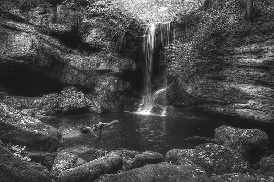 Routin Linn, Northumberland (B&W)